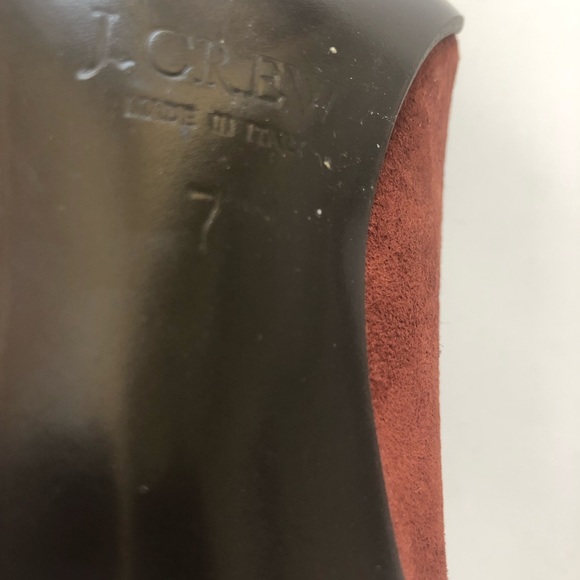 J Crew Suede Chestnut Heels - Picture 6 of 8